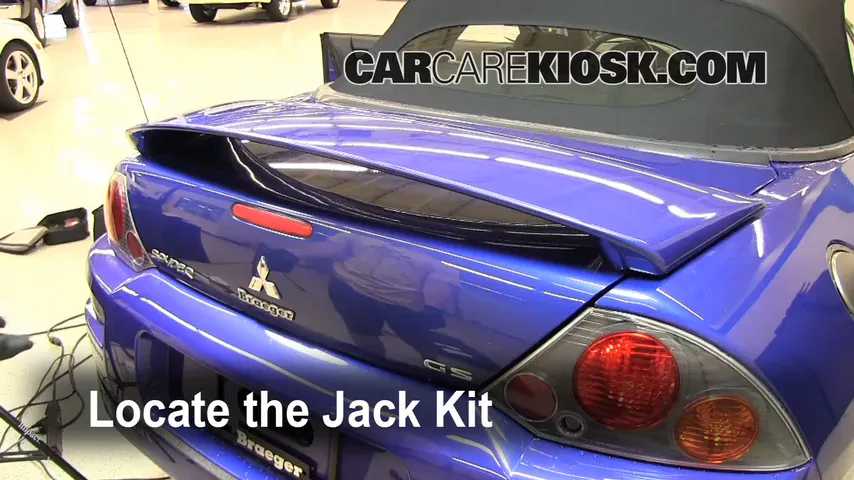 2005 Mitsubishi Eclipse Spyder GS 2.4L 4 Cyl. Jack Up Car Use Your Jack to Raise Your Car